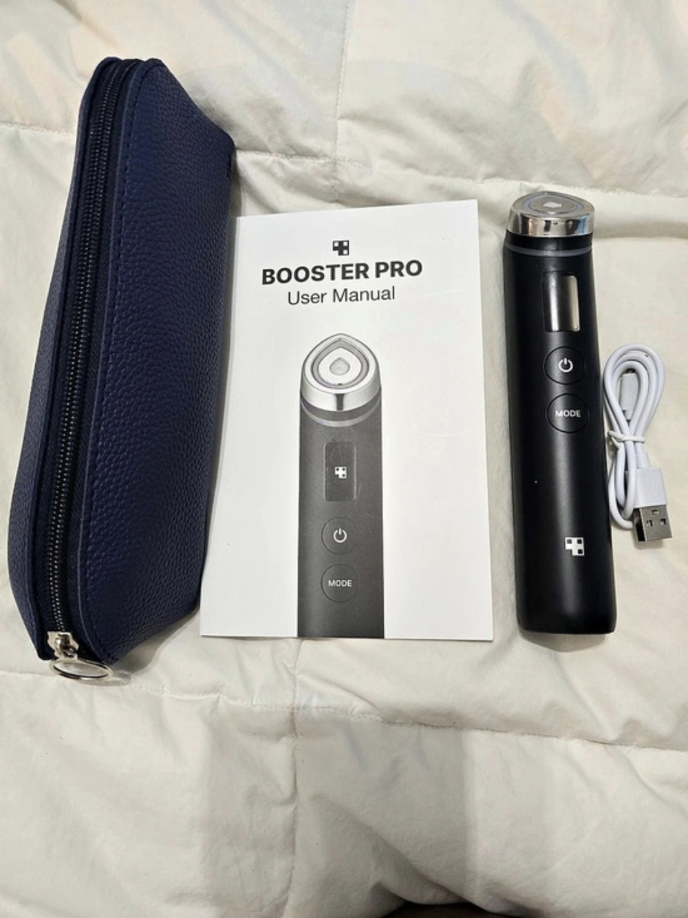Medicube Age-R Booster Pro Black Facial Device with Case